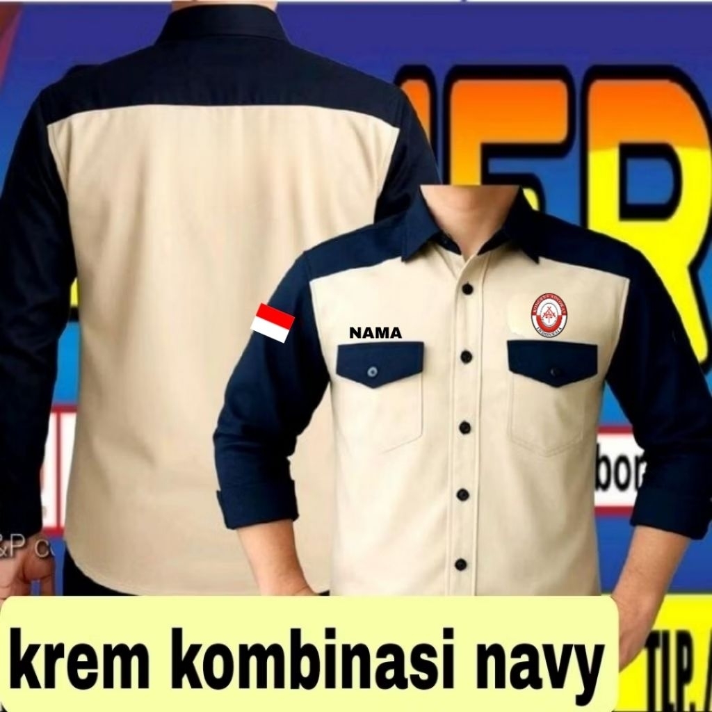 ready stok full bordir Kemeja KAI baju kai seragam KAI kemeja kongres advokat Indonesia baju kongres