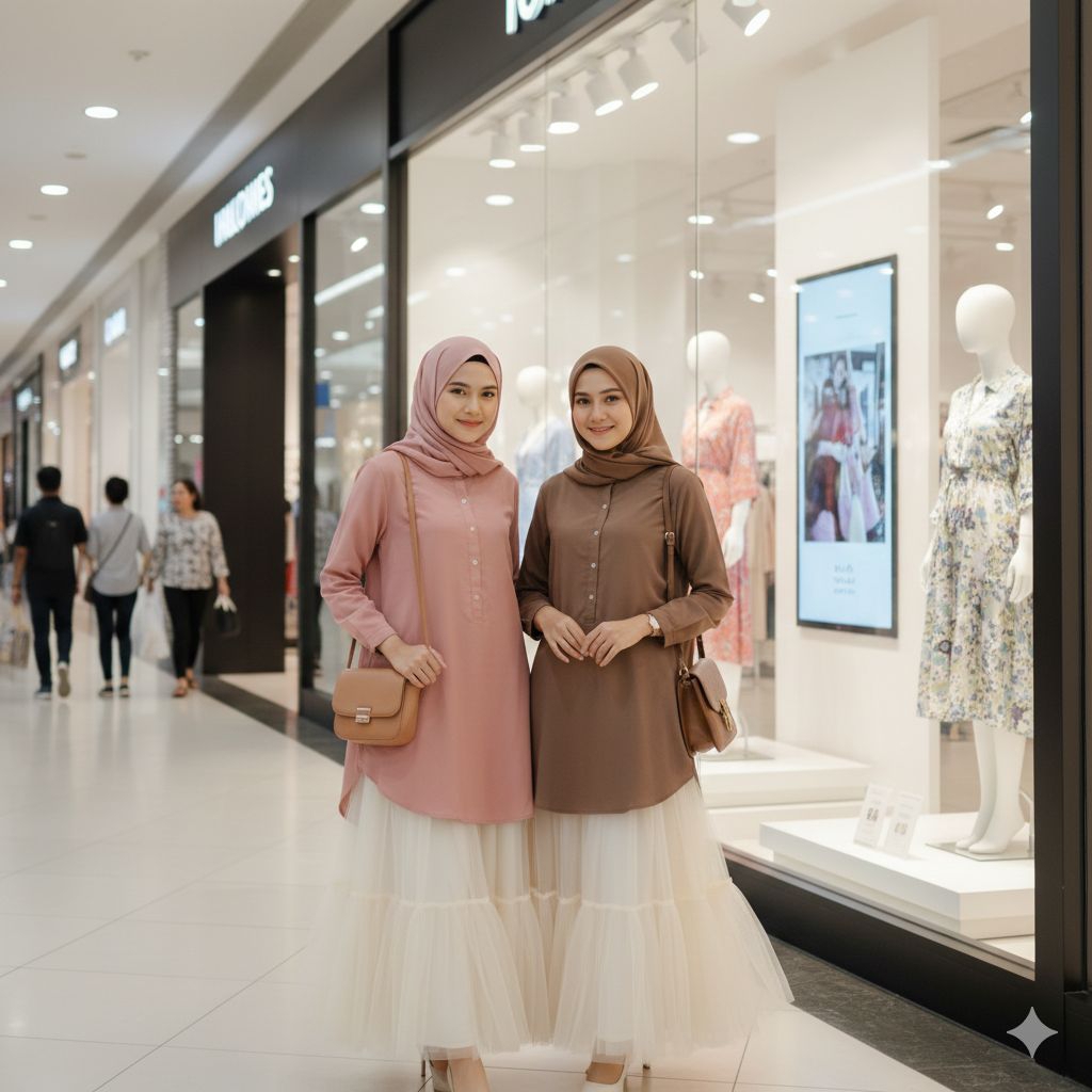 Capria - Tunik Hamidah Cantik Muslimah Modern