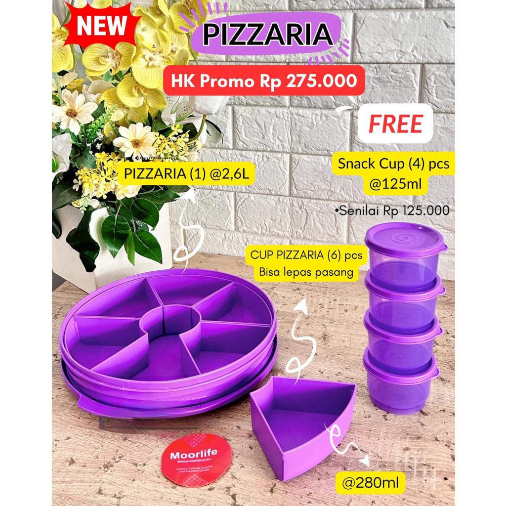 Moorlife Pizzaria wadah sajian kue