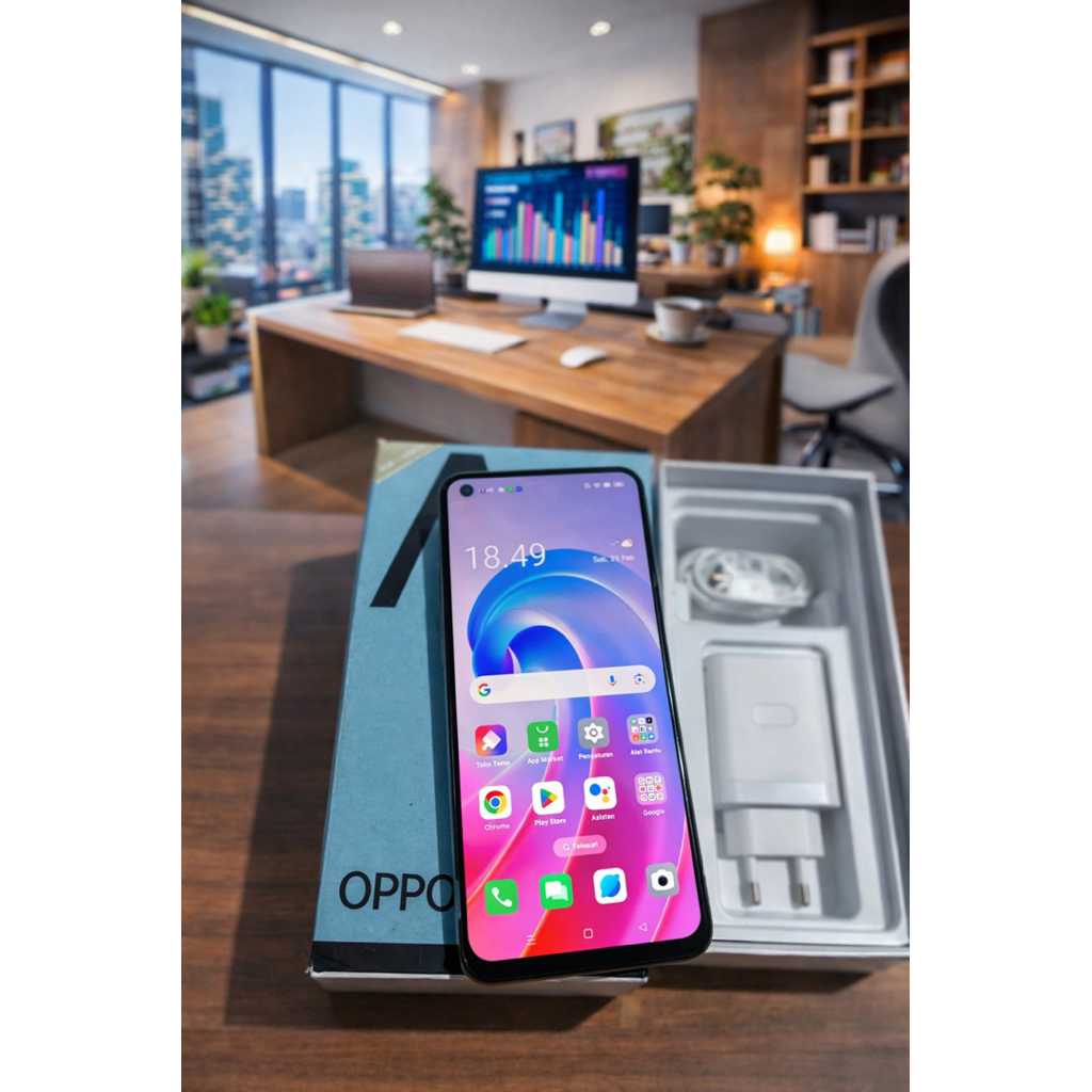 Oppo a96 8/256 Lengkap Second Seken Sekon Murah Ori