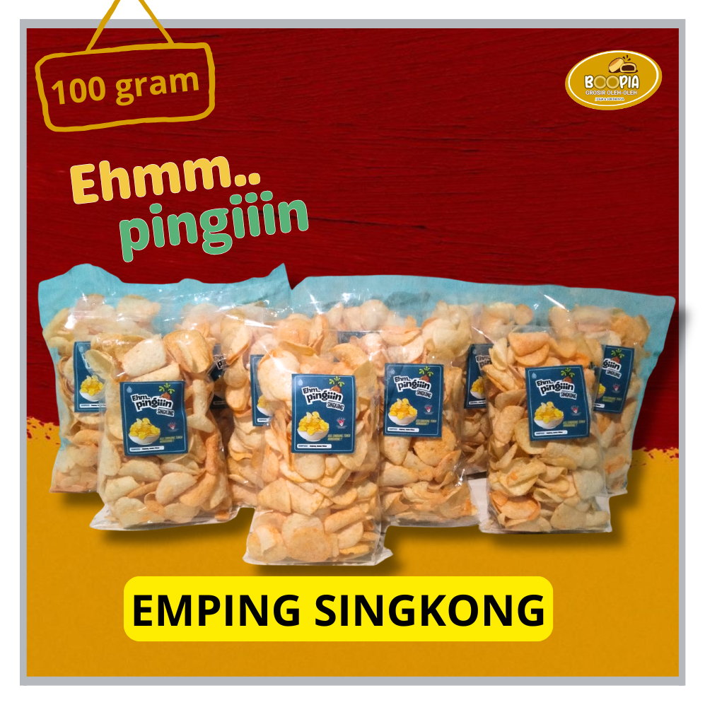 Emping Singkong Pedas 100 gr - Asli Singkong