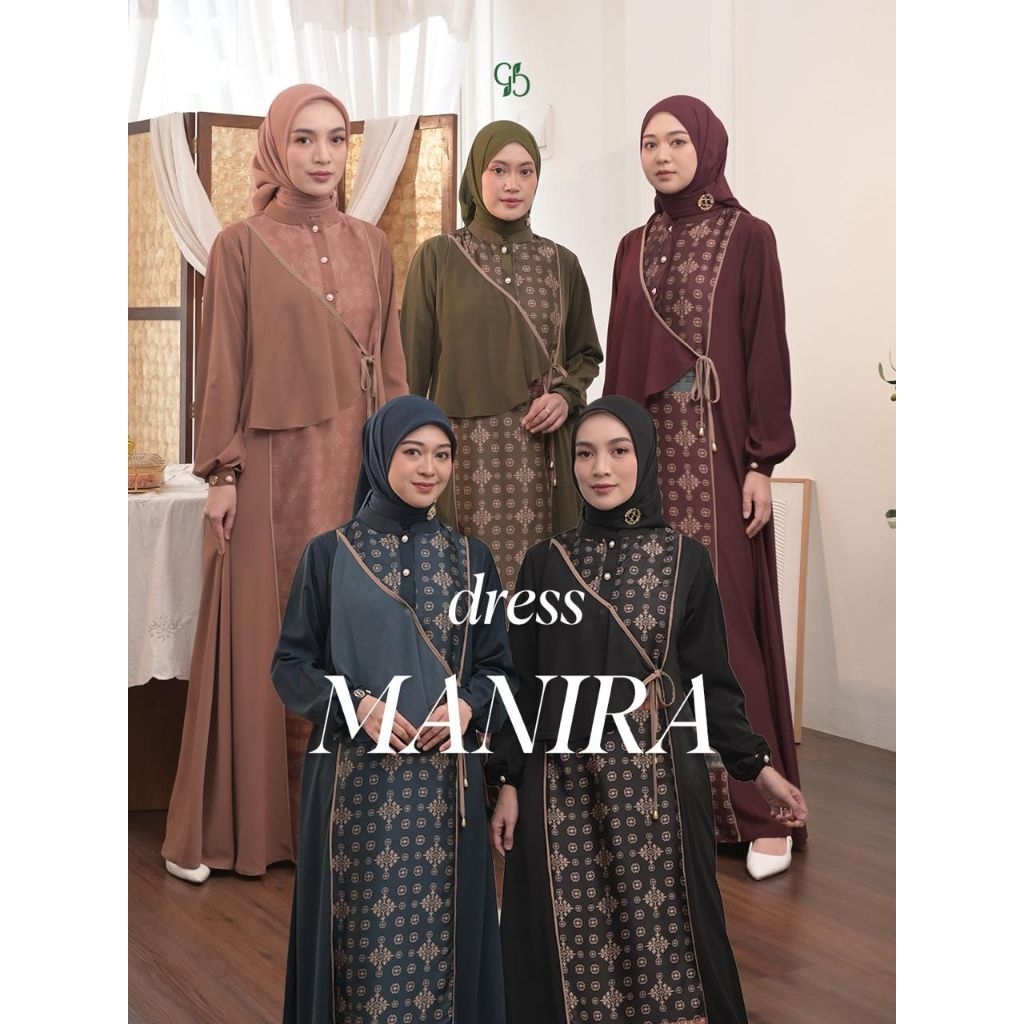 [READY]MANIRA DRESS BY GREENISM || GAMIS WANITA TERBARU || GAMIS WANITA TERLARIS || GAMIS GREENISM