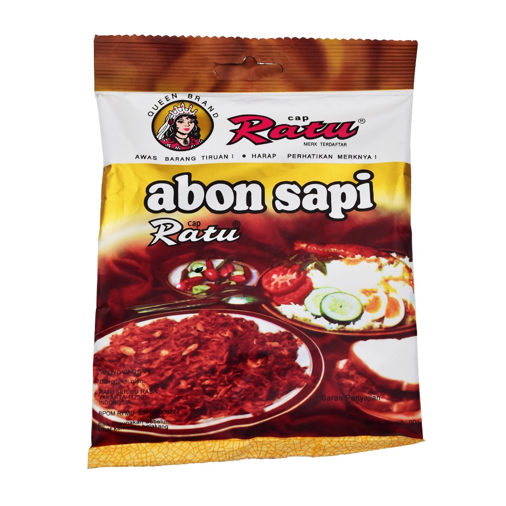 exp Maret 2027 Abon Sapi HALAL Cap Ratu 90gr Asli dan Original