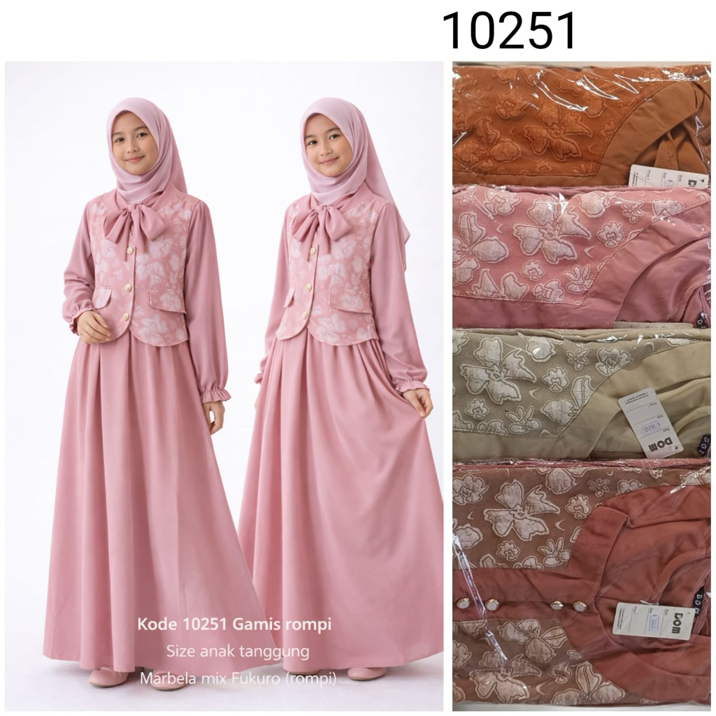 Gamis Remaja Model Rompi Terbaru