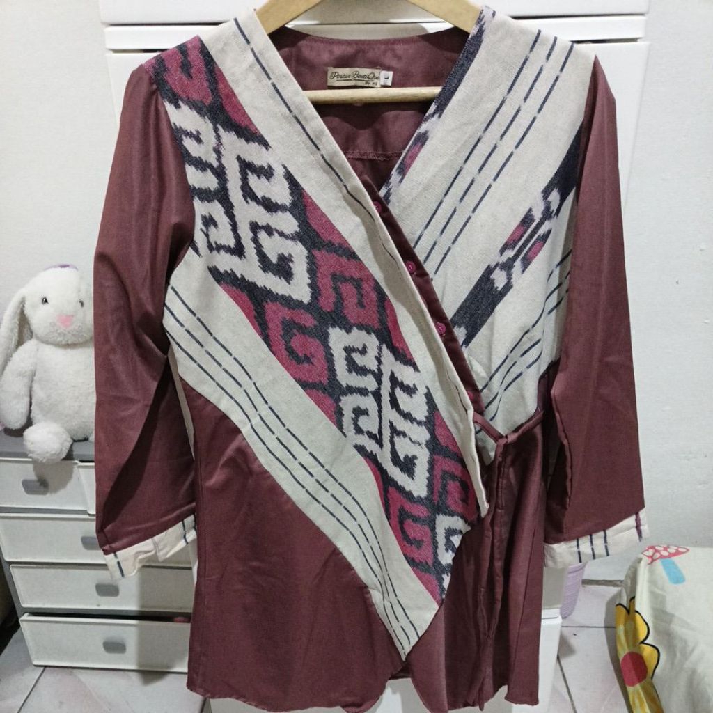 Like New Blouse Batik Tenun Jumbo POSITIVE BOUTIQUE L