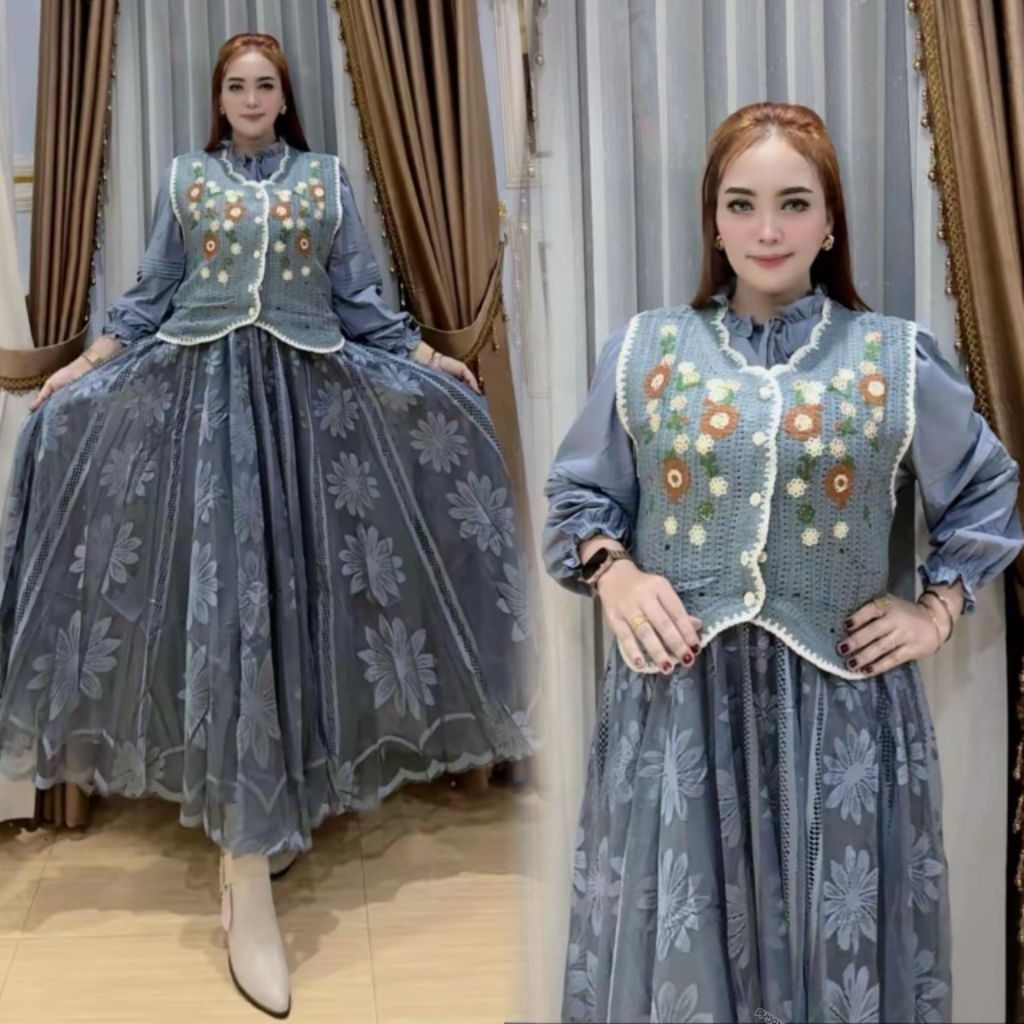 GAMIS BROKAT  MIX PLISKET IMPORT PREMIUM