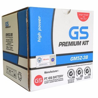 Aki Motor GS Premium GM5Z-3B 12V 5Ah – Aki  Motor Bebek & Matic