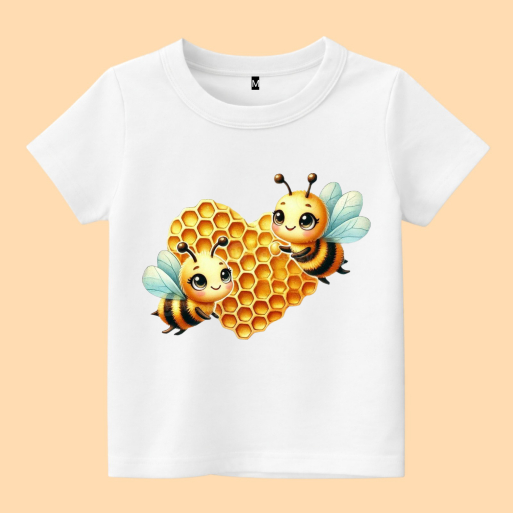 baju kaos anak gambar sarang lebah