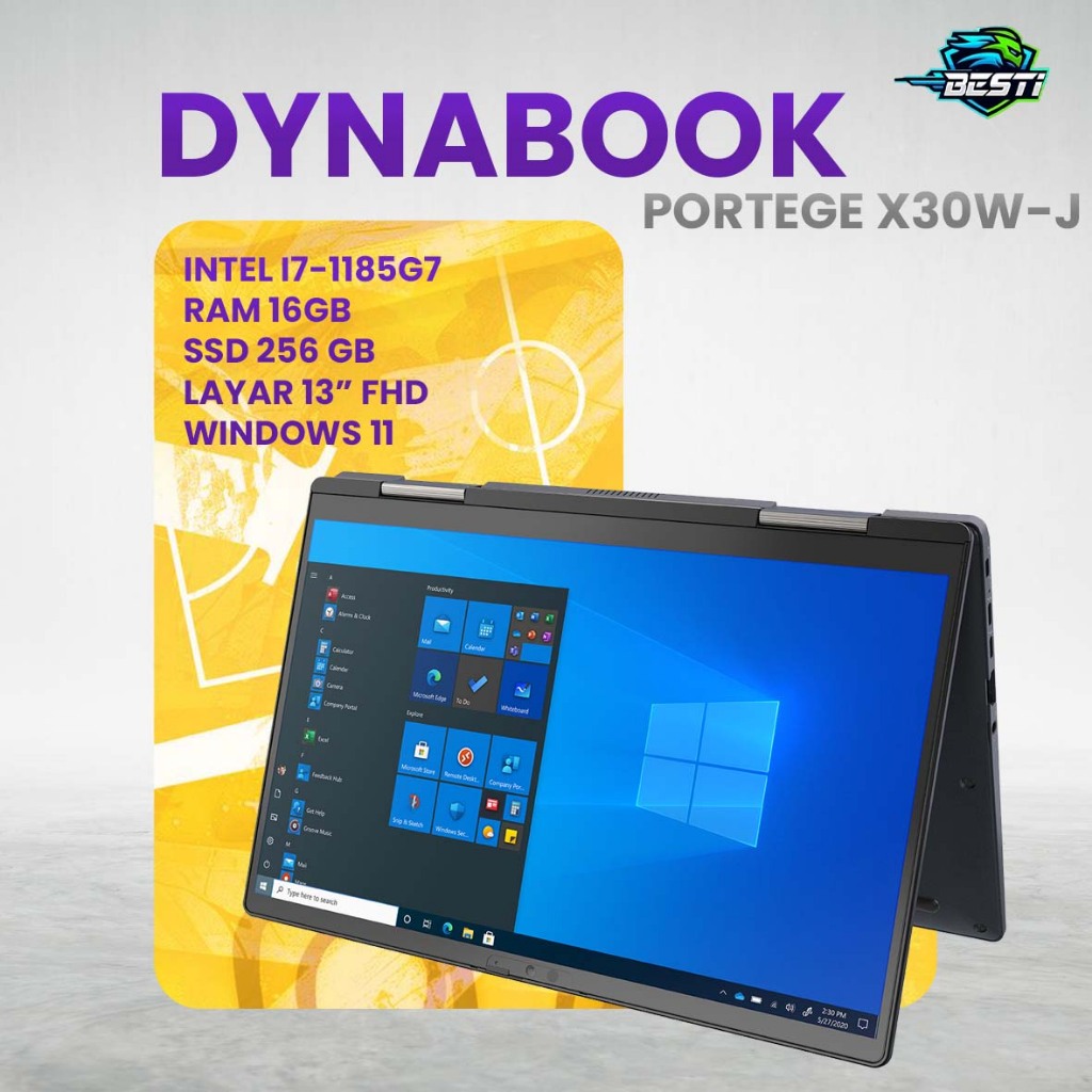 Laptop Dynabook Portege X30W Intel i7-1185G7 16GB RAM 256GB SSD 360 Flip Touch Screen Windows Origin
