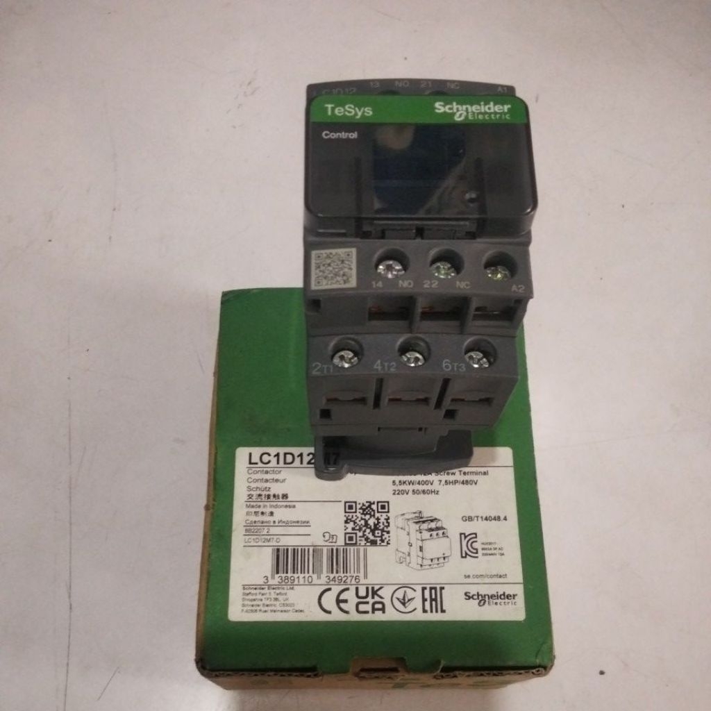 SCHNEIDER CONTACTOR LC1D12M7 12A
