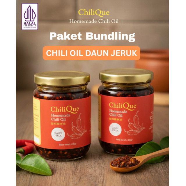 Bundling Chili Daun Jeruk / Chilique/ Halal/ Chili Oil / Daun Jeruk / Premium
