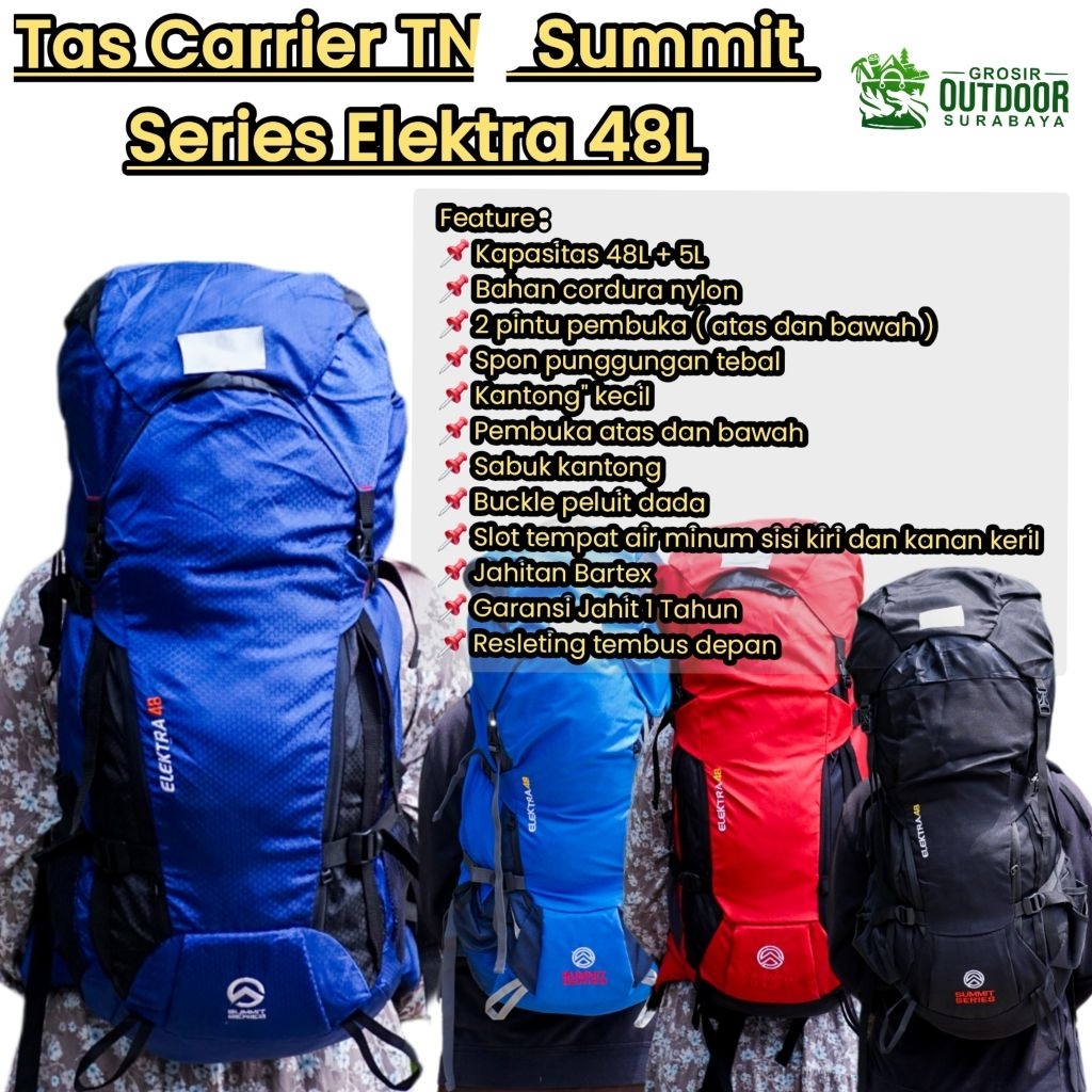 Tas Gunung Carrier TNF Summit Series Elektra 48L