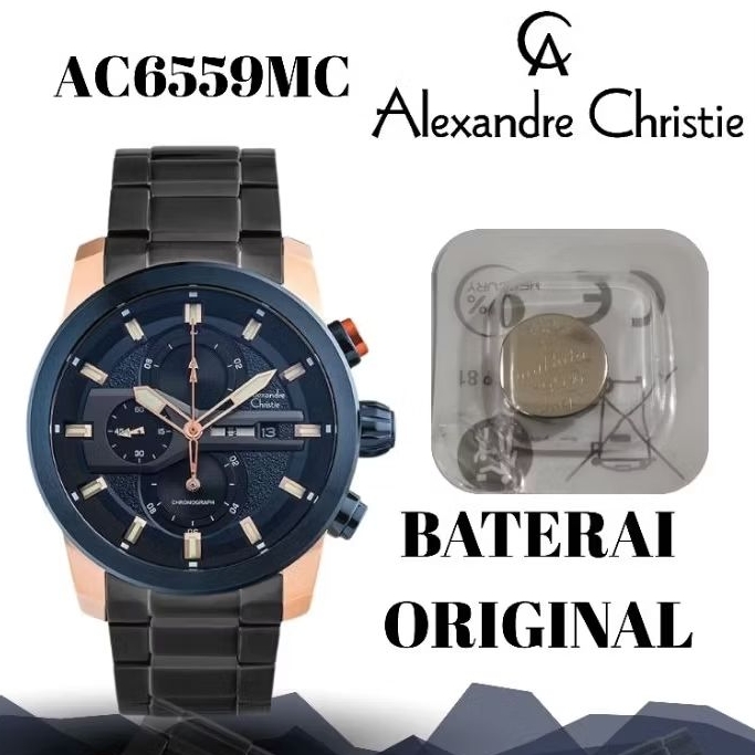 Baterai Jam ALEXANDRE Christie ORIGINAL AC6559mc