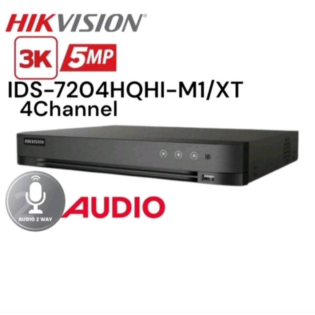 DVR 4ch Hikvision DS-7204HQHI-M1/XT Full HD 3K/5MP DVR 4 Channel Hikvision 4 ch