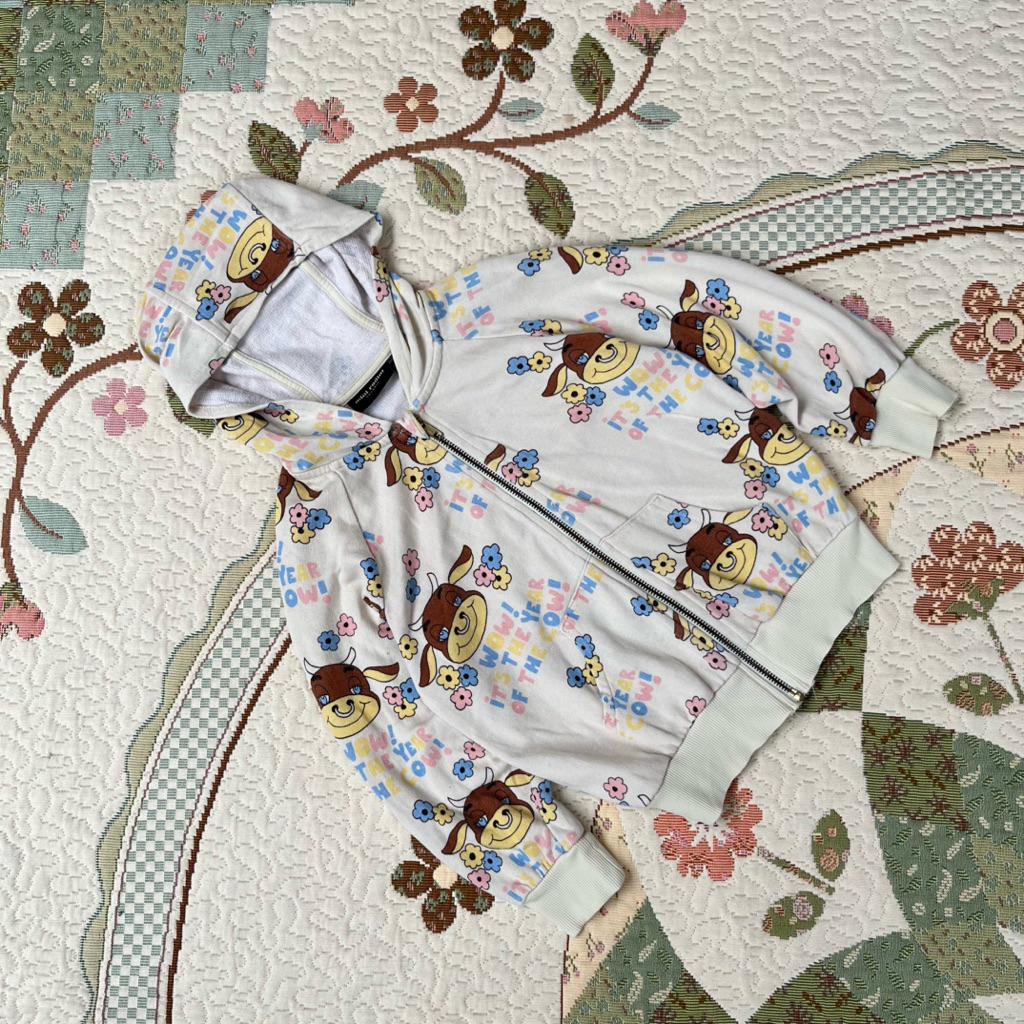 ziip hoodie anak mini rodini sapi lucu