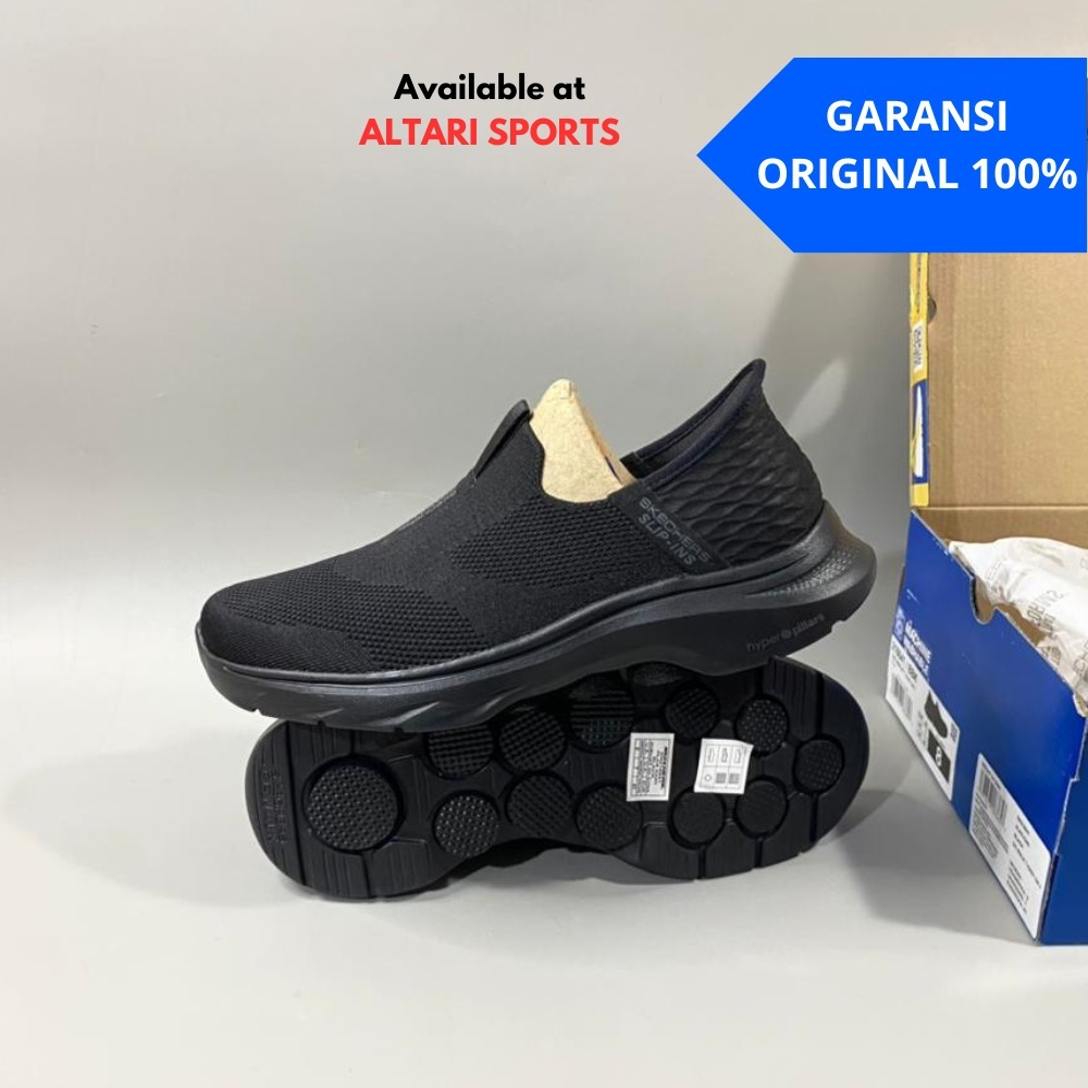 SEPATU SLIP ON PRIA GO WALK 7 216641/BBK ORIGINAL