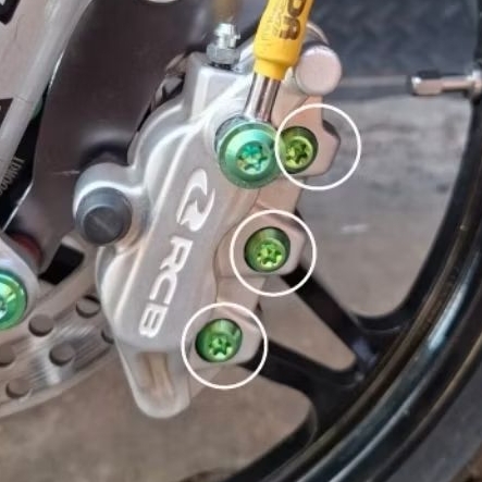 Baut titanium kaliper RCB isi 3pcs Baut