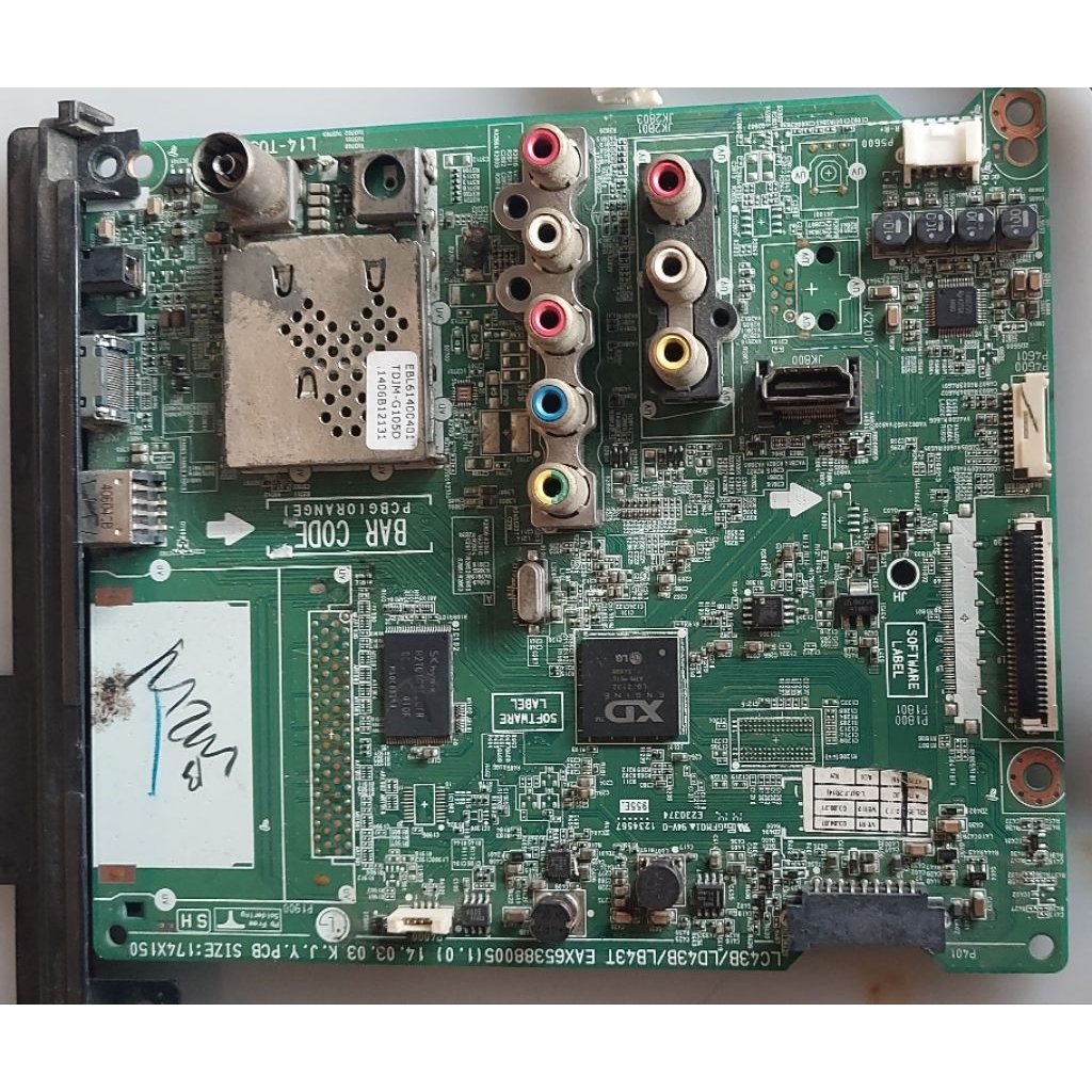 Mobo Tv LG 32LB563 Digital ex layar pecah