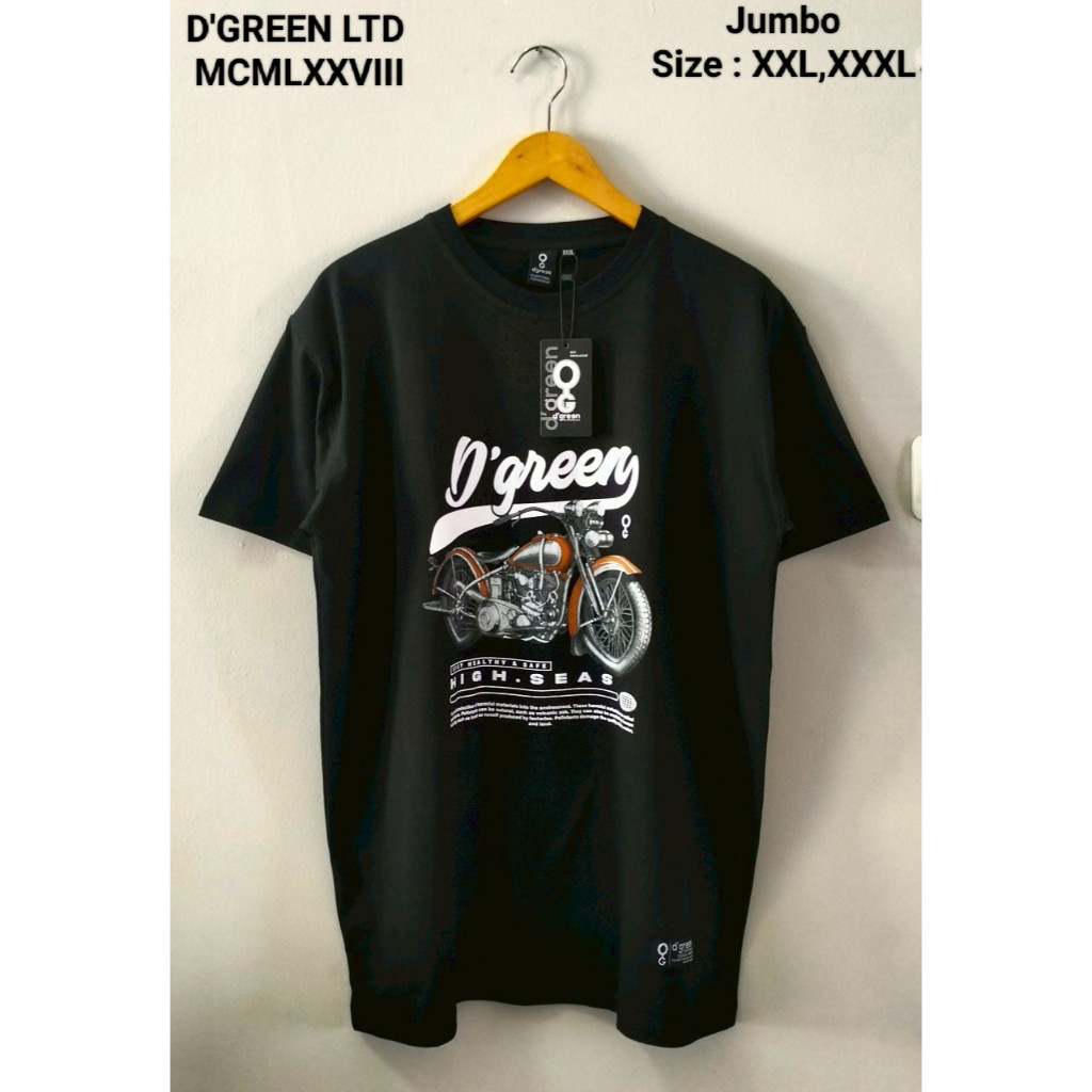 Kaos D'GREEN LTD Jumbo Premium Original Branded Bandung