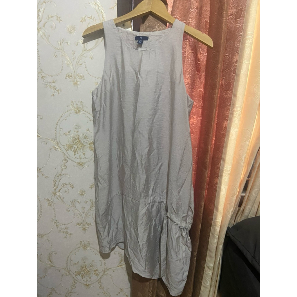 midi dress crinkle silk Gap [PRELOVED]
