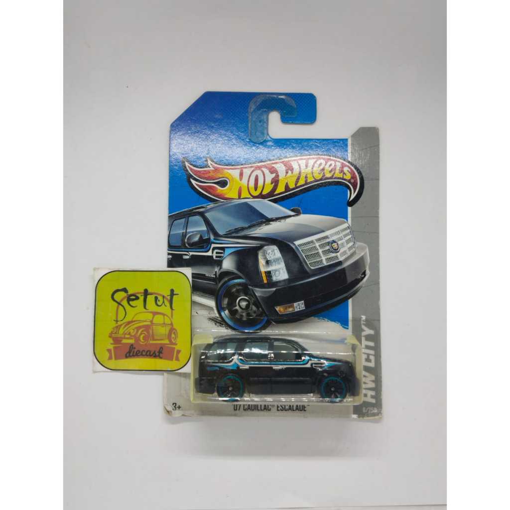 HOT WHEELS HOTWHEELS 07 CADILLAC ESCALADE HITAM BLACK