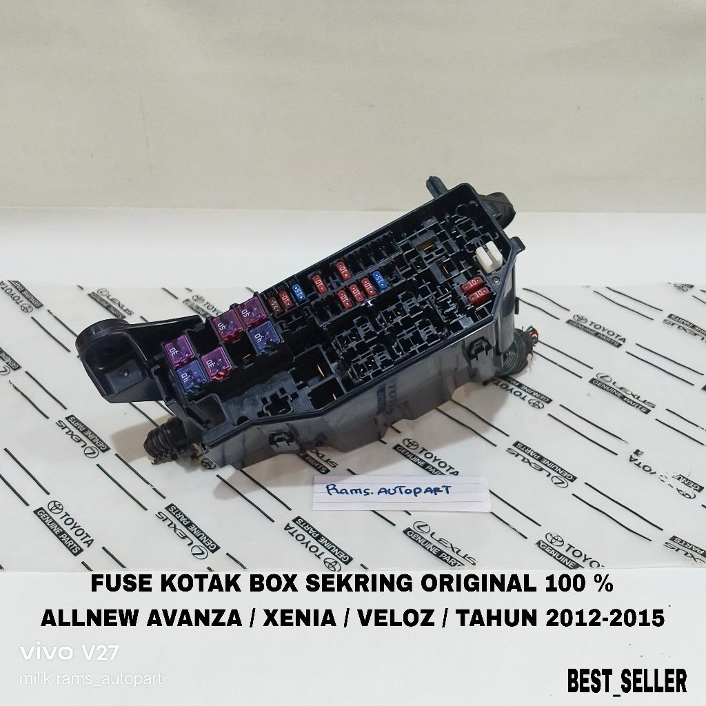 Promo Box Fuse Kotak Sekring Relay Allnew Avanza / Xenia / Veloz / Tahun 2012-2015 OriginaL Terlaris