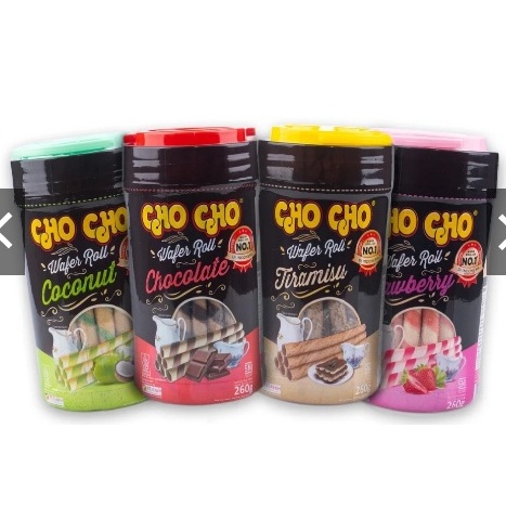ROTI KALENG CHO CHO WAFER ROLL 260g CHOCHO ASTOR/centraltrenggalek
