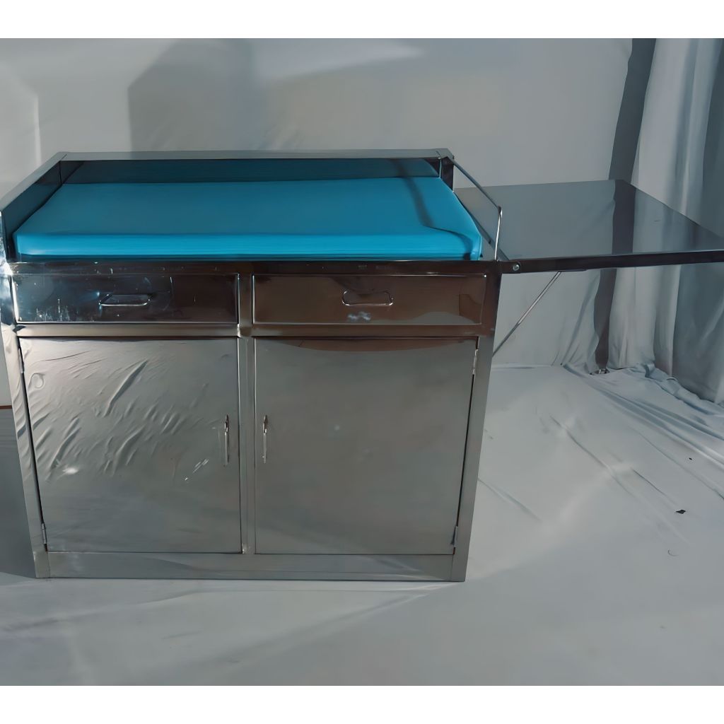 Meja resusitasi bayi stainless / Meja resusitasi bayi / Baby table stainless