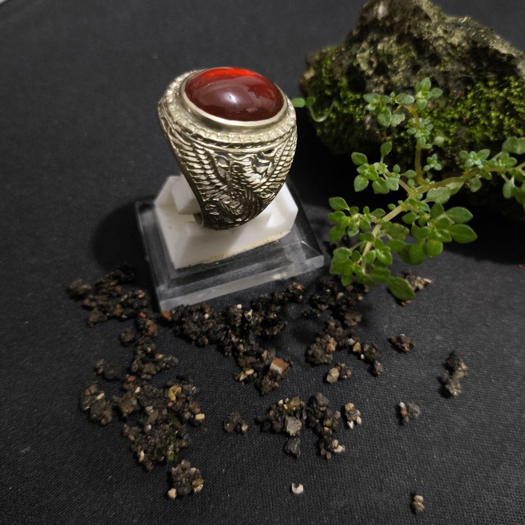 Batu Natural Cempaka Aceh Red Carnelian Raflesia Bengkulu