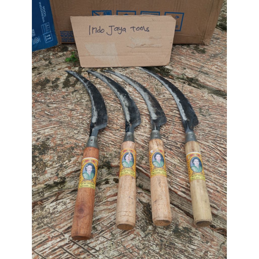 Arit Padi Gerigi besar 38cm / Arit rumput super tajam