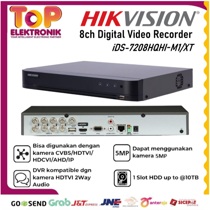 DVR hikvision 8CH DS-7208HQHI GROSIREKTINDO