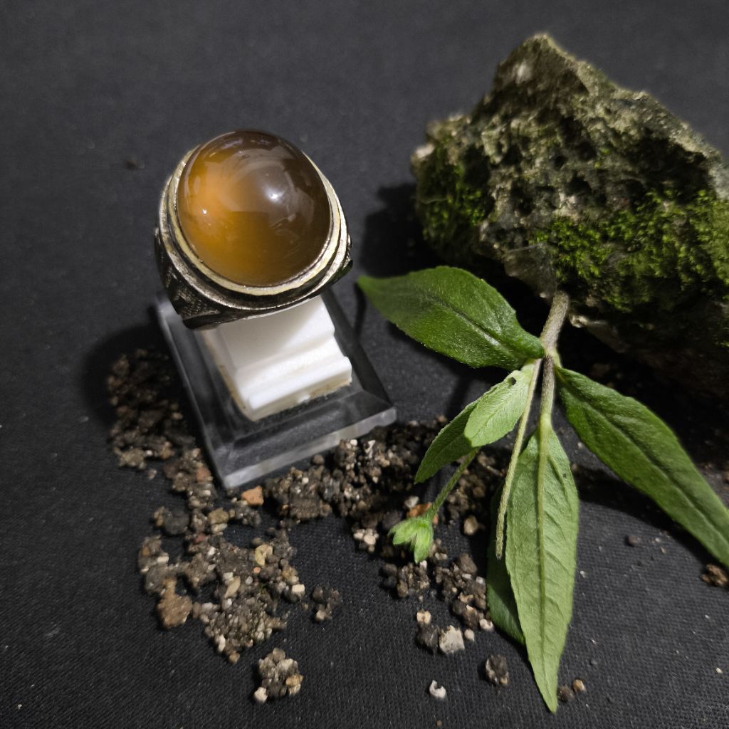 Batu Natural Idocrase Solar Aceh Kopi Golden