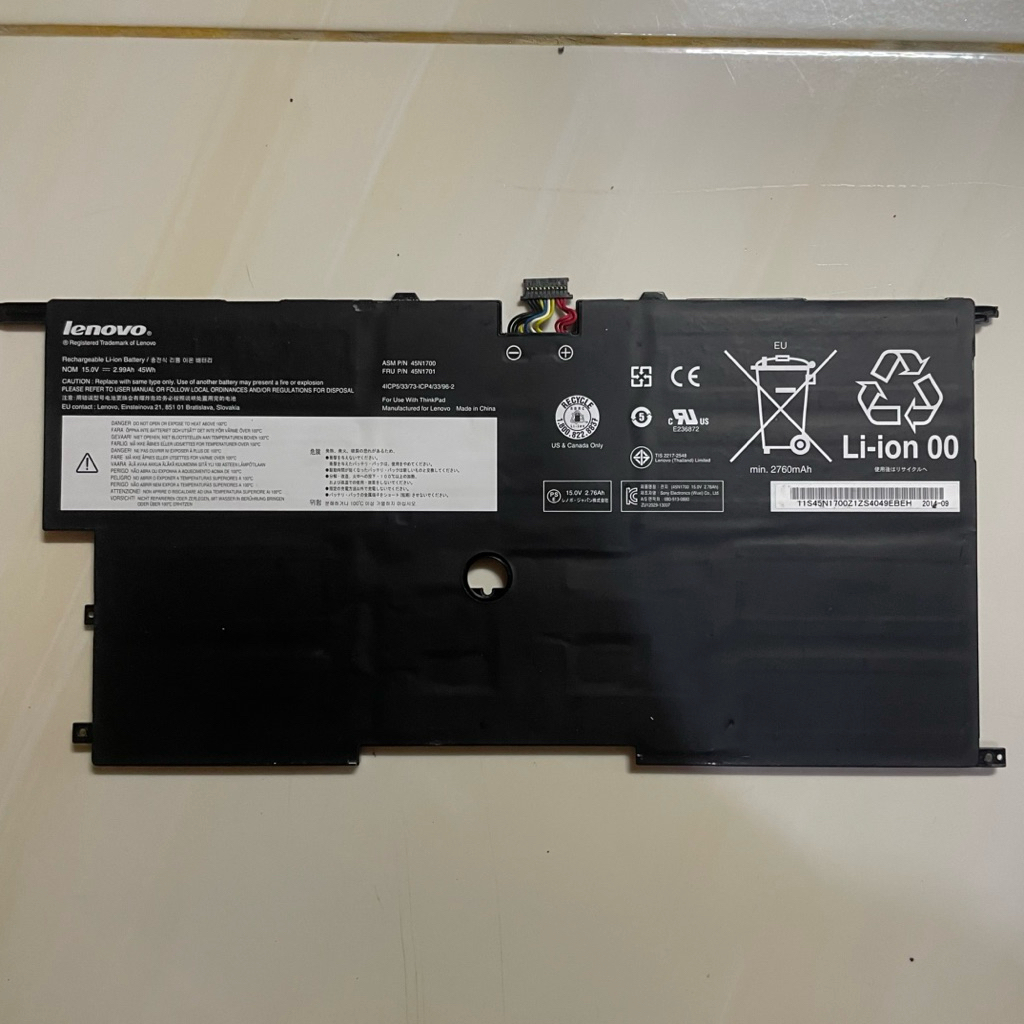 BATERAI LENOVO THINPAD X1 CARBON GEN 2 GEN 3