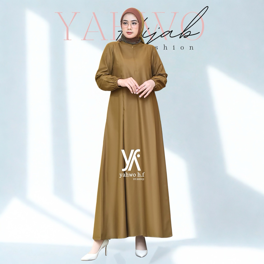 GAMIS PNS/PEMDA/WARNA KHAKI/GAMIS PDH GURU/SERAGAM PNS WANITA TERLARLAIS/GAMIS PEMDA WANITA TERBARU