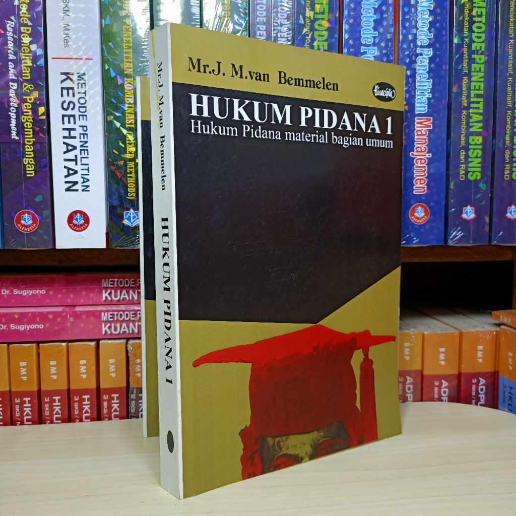 BUKU HUKUM PIDANA 1.  Hukum Pidana Material Bagian Umum. Mr. J. Van Bemmelen
