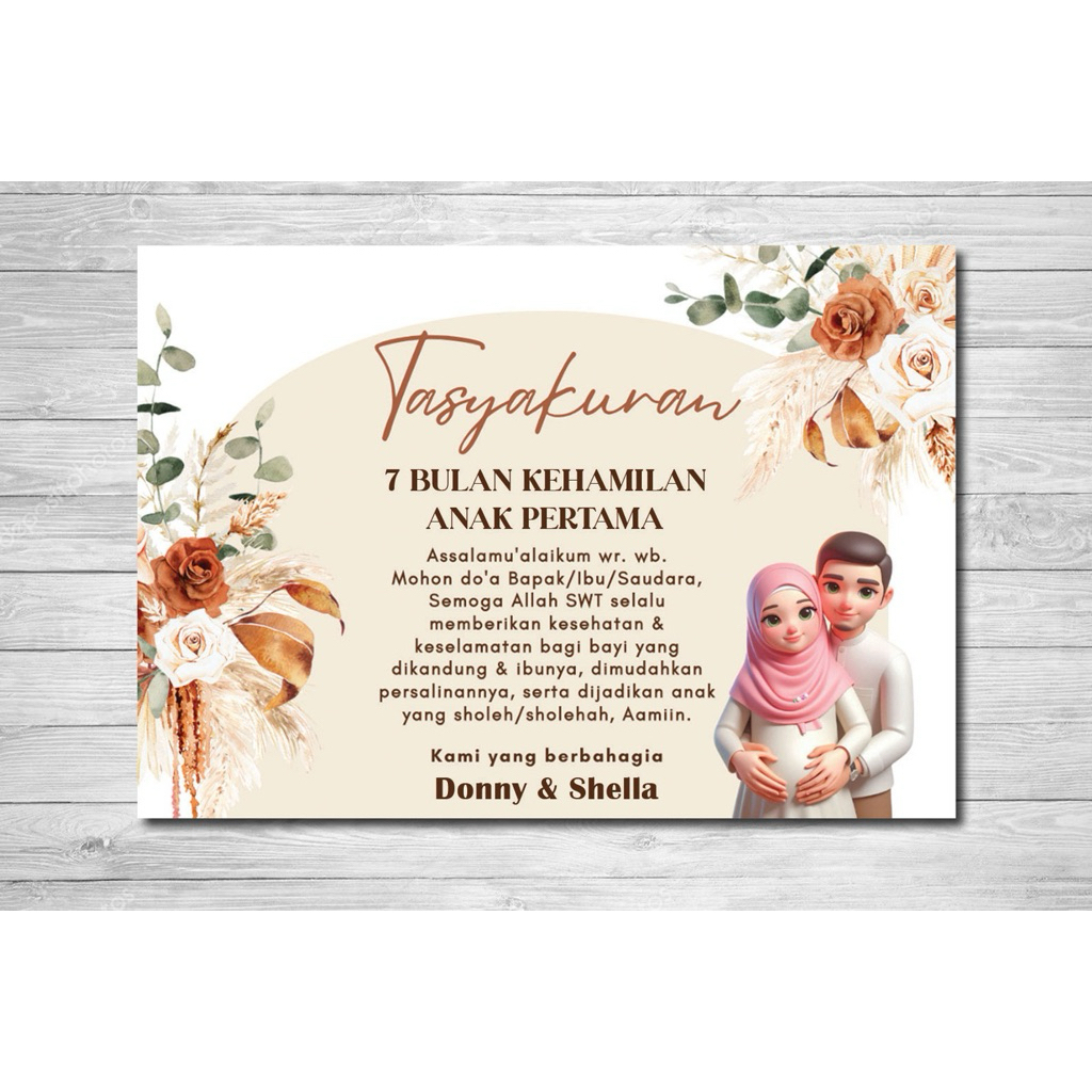 STIKER 4/7 BULANAN KEHAMILAN/LABEL 4/7 BULANAN KEHAMILAN