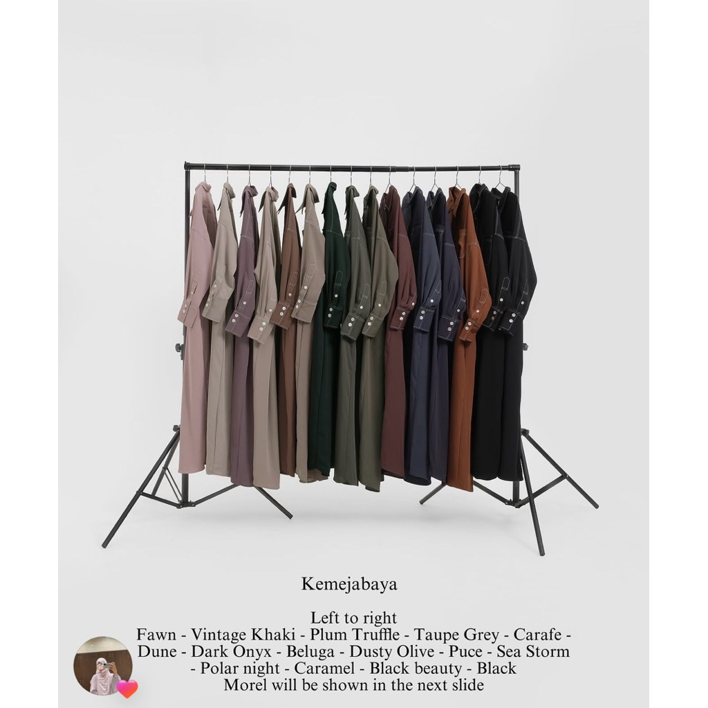 Elmadina Abaya Kemeja abaya + Amroun jilbab [preloved]