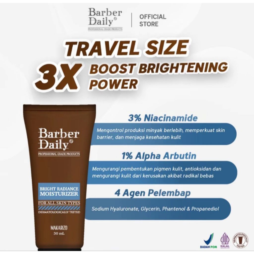 Barber Daily Bright Radiance Moisturizer