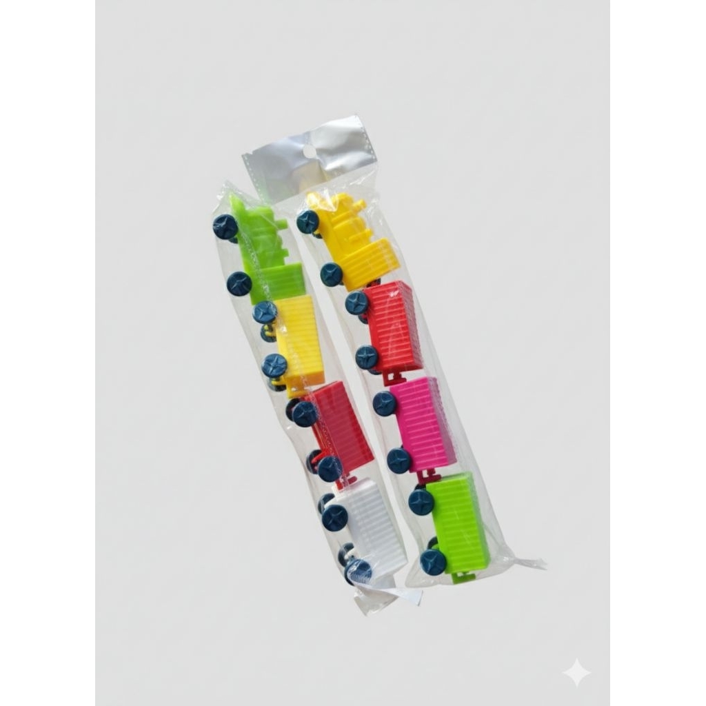 mainan kereta 4gerbong / mainan kereta mini / kereta plastik