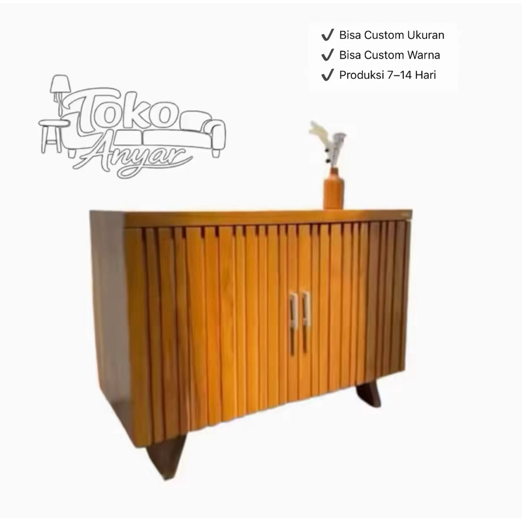 buffet kecil kayu jati buffet salur