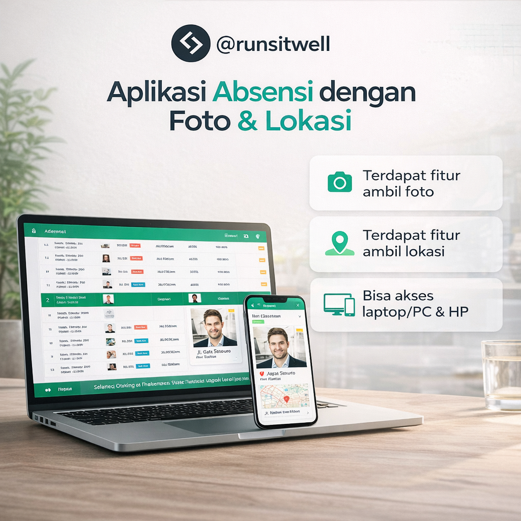 Aplikasi Sistem Absensi Berbasis Foto & Lokasi - Sistem Informasi Absensi PHP MySQL