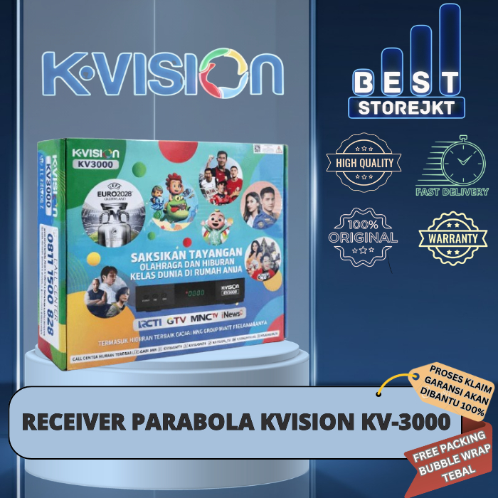 [BISA COD] Receiver Parabola Kvision Bromo C2000 HD/ Receiver K-Vision Hybrid