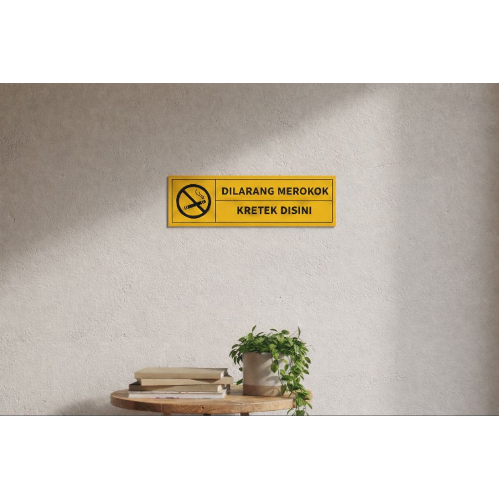Hiasan Dinding Tempel DILARANG MEROKOK KRETEK DISINI