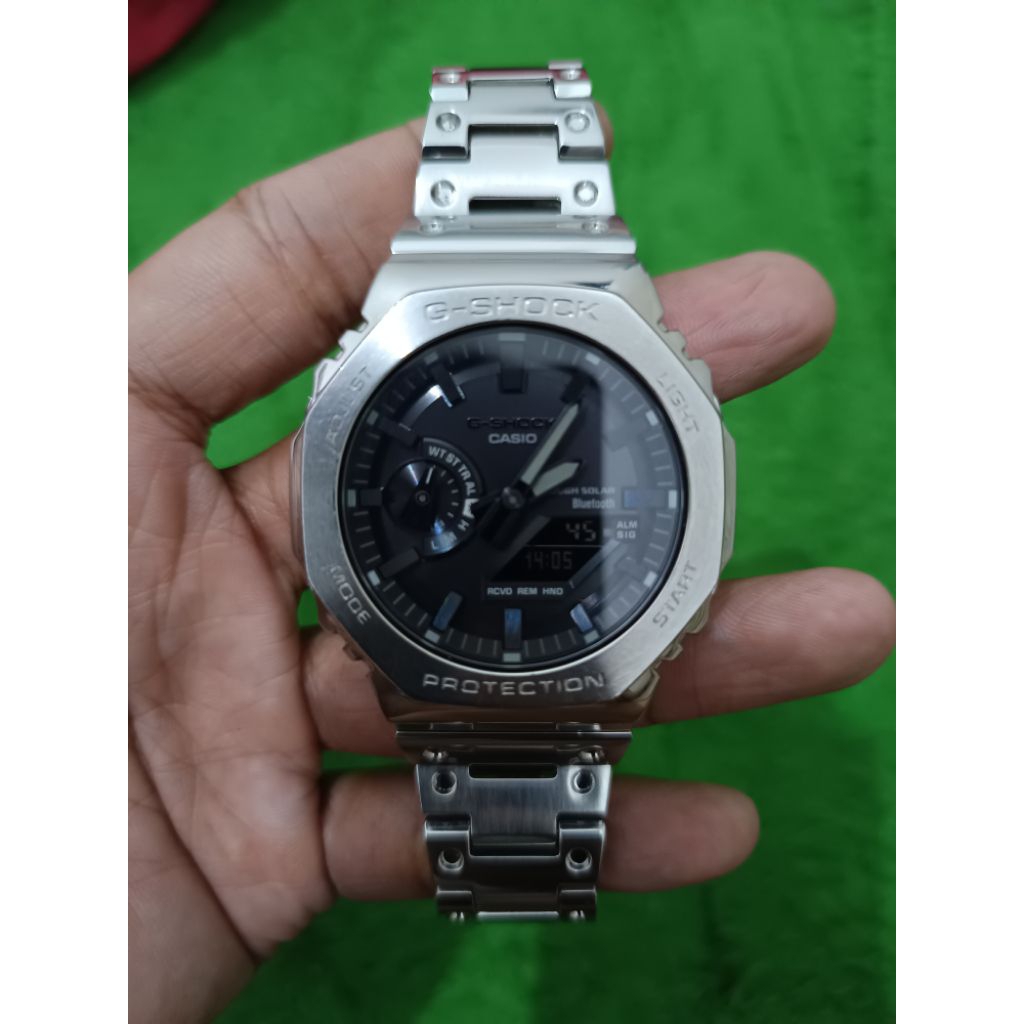 Jam G shock GM B2100-1ADR Batrei solar second