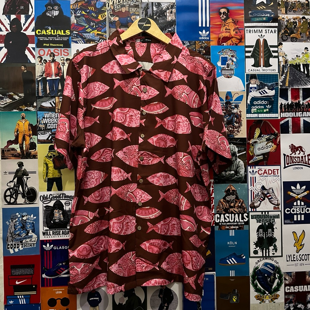 Kemeja / Lengan Pendek / Motif / Vintage / Second / OM