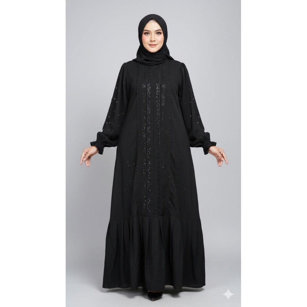 abaya jetblack gamis jetblack