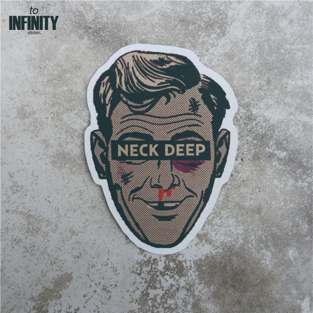 Sticker Aesthetic Neck Deep Vol 2 | Sticker Laptop, HP, Tumblr, Motor, Helem | Sticker Glossy Tahan 