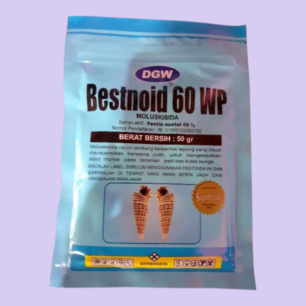 Moluskisida Racun siput Keong DGW Bestnoid 60 WP 50 Gram