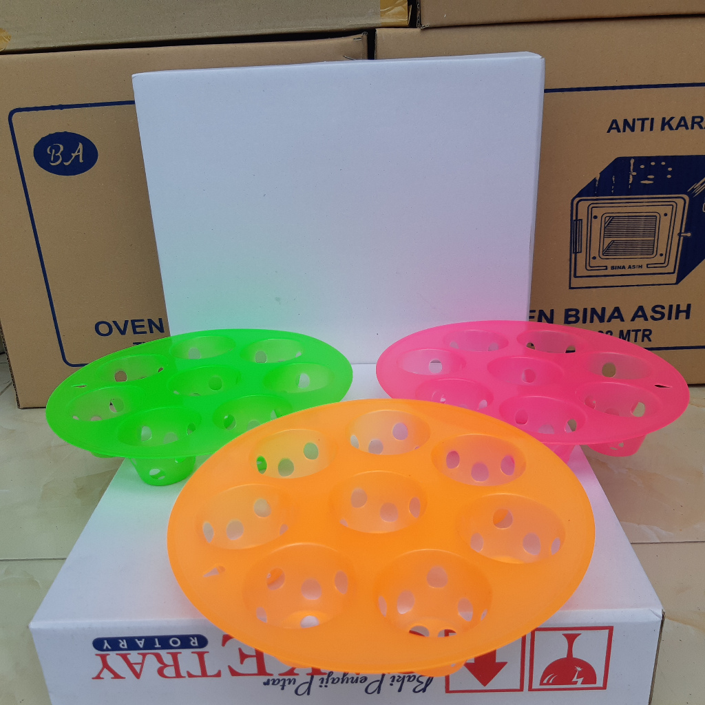 cetakan kue bolu kukus mekar  3 pcs bahan plastik isi 8 Lubang murah