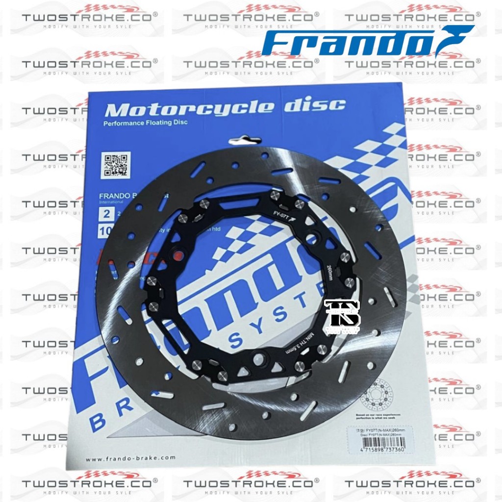 Piringan Frando Yamaha Nmax Turbo Nmax OLD Nmax New Aerox 260 Mm Full Floating Frando // T Floating 